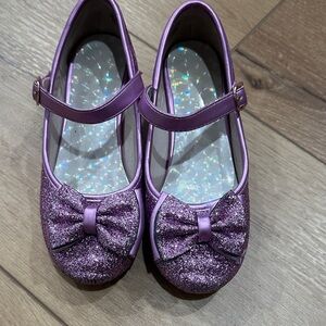 Purple Glitter Kids Shoes